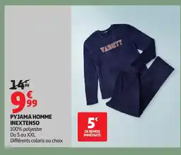 Auchan INEXTENSO Pyjama homme offre