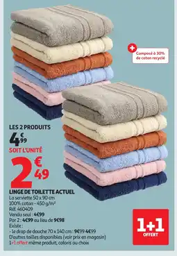 Auchan ACTUEL Linge de toilette offre