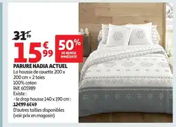 Auchan ACTUEL Parure nadia offre