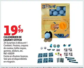 Auchan STITCH Calendrier de l'avent offre