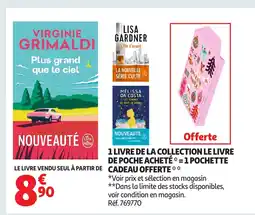 Auchan 1 livre de la collection le livre de poche acheté 1 pochette offre