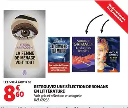 Auchan Retrouvez une sélection de romans en littérature offre
