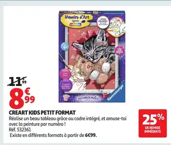 Auchan Creart kids petit format offre