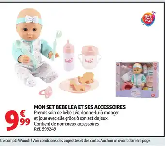 Auchan Mon set bebe lea et ses accessoires offre