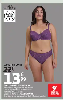 Auchan SANS COMPLEXE Ligne arum offre