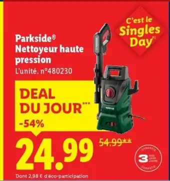 Lidl PARKSIDE Nettoyeur haute pression offre