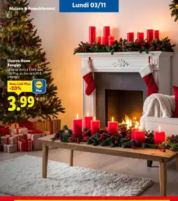 Lidl LIVARNO HOME BOugies offre