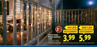 Lidl LIVARNO HOME Rideau lumineux à LED offre