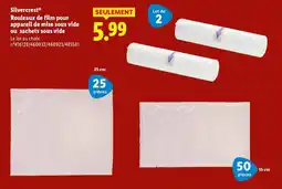 Lidl SILVERCREST Rouleaux de film pour appareil de mise sous vide ou sachets sous vide offre