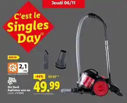 Lidl DIR DEVIL Aspirateur sans sac offre