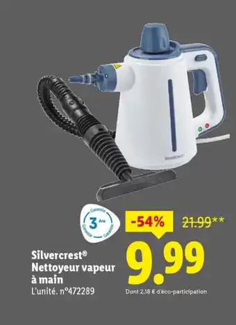 Lidl SILVERCREST Nettoyeur vapeur à main offre
