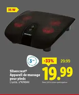 Lidl SILVERCREST Appareil de massage offre