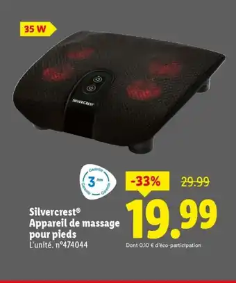 Lidl SILVERCREST Appareil de massage offre