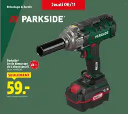 Lidl PARKSIDE Set de démarrage clé à chocs sans fil offre