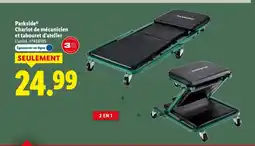 Lidl PARKSIDE Chariot de mécanicien et tabouret d'atelier offre