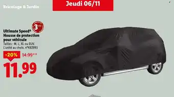 Lidl ULTIMATE SPEED Housse de protection pour véhicule offre
