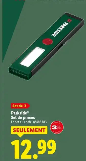 Lidl PARKSIDE Set de pinces offre