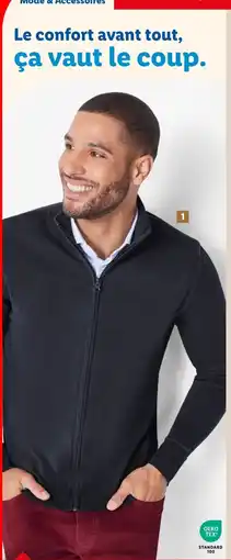 Lidl ESMARA Gilet zippé en maille homme offre