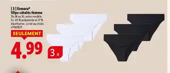 Lidl ESMARA Slips côtelés femme offre
