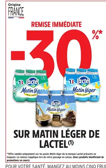 Intermarché Hyper LACTEL Sur matin léger de offre