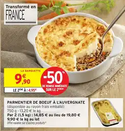Intermarché Hyper Parmentier de boeuf à l'auvergnate offre
