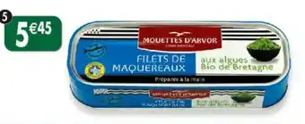 Maximo Filets de maquereaux aux algues bio de bretagne offre