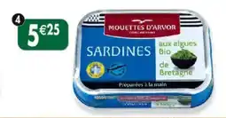 Maximo Sardines huile d'olive aux algues bio de bretagne offre