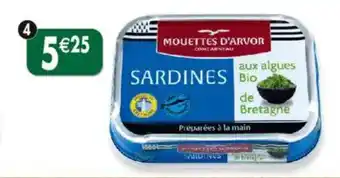 Maximo Sardines huile d'olive aux algues bio de bretagne offre