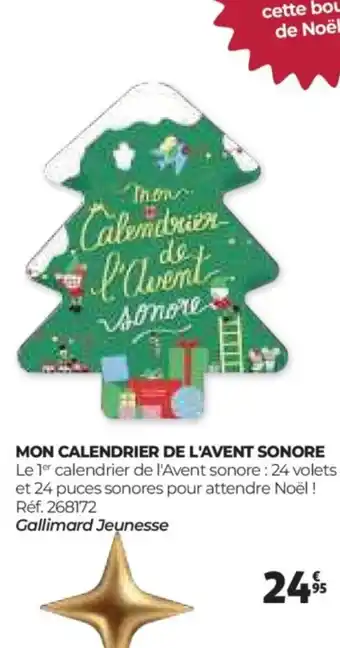 Auchan Mon calendrier de l'avent sonore offre