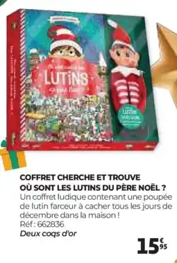 Auchan Coffret cherche et trouve où sont les lutins du père noël ? offre