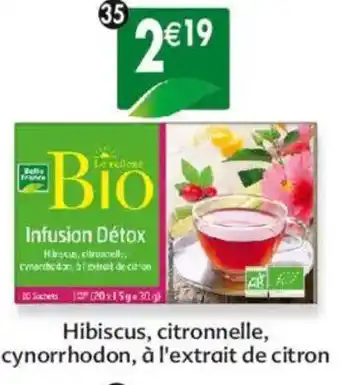 Maximo Infusion détox hibiscus citronnelle cynorrhodon à l'extrait de citron offre