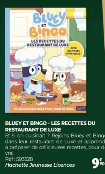 Auchan BLUEY ET BINGO Les recettes du restaurant de luxe offre