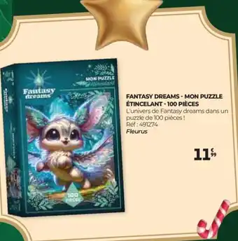 Auchan Fantasy dreams - mon puzzle étincelant - 100 pièces offre