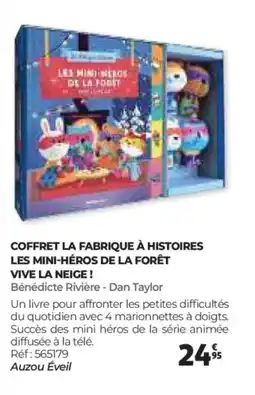 Auchan Coffret la fabrique à histoires les mini-héros de la forêt vive la neige! offre