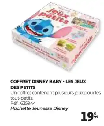 Auchan Coffret disney baby - les jeux des petits offre