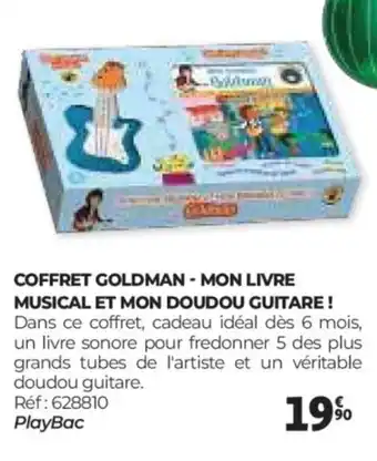 Auchan Coffret goldman - mon livre musical et mon doudou guitare ! offre