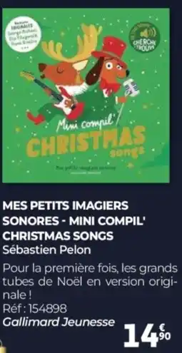Auchan Mes petits imagiers sonores - mini compil' christmas songs offre