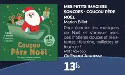 Auchan Mes petits imagiers sonores - coucou père noël offre