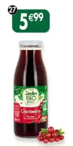 Maximo Pur jus de cranberry offre
