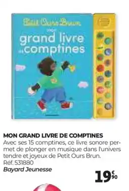 Auchan Mon grand livre de comptines offre