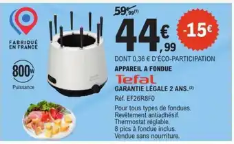 E.Leclerc Appareil à fondue Tefal offre