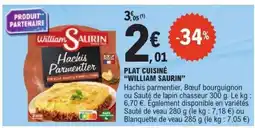 E.Leclerc PLAT CUISINÉ “WILLIAM SAURIN” offre