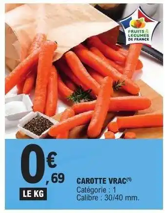 E.Leclerc Carotte vrac offre