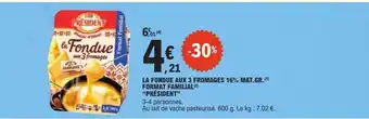 E.Leclerc La Fondue aux 3 Fromages offre