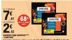E.Leclerc Saumon Fumé Norvège 'Labeyrie' offre