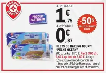 E.Leclerc FILETS DE HARENG DOUX PÊCHE OCÉAN offre