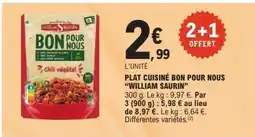 E.Leclerc Plat Cuisiné Bon Pour Nous 'William Saurin' offre