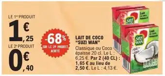 E.Leclerc Lait de coco 'Suzi Wan' offre