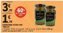 E.Leclerc CORNICHONS EXTRA-FINS 'MAILLE' offre