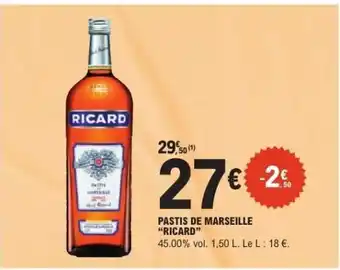 E.Leclerc Pastis de Marseille 'Ricard' offre